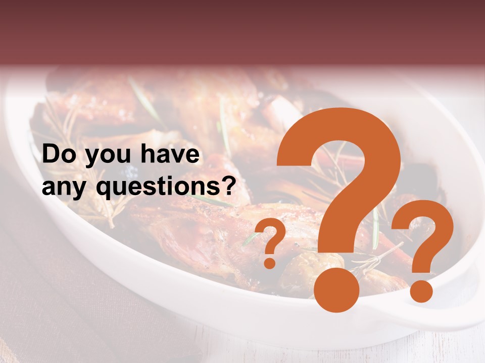 Dish Meat Close Up PowerPoint Template