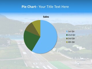 St Barth Airplane Runway PowerPoint Template