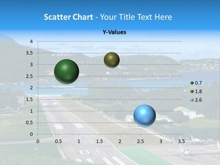 St Barth Airplane Runway PowerPoint Template