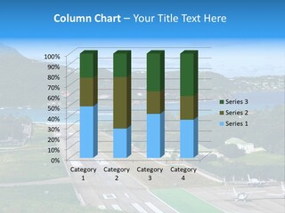 St Barth Airplane Runway PowerPoint Template