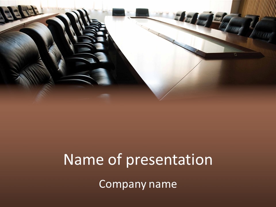 Room Corporation Director PowerPoint Template