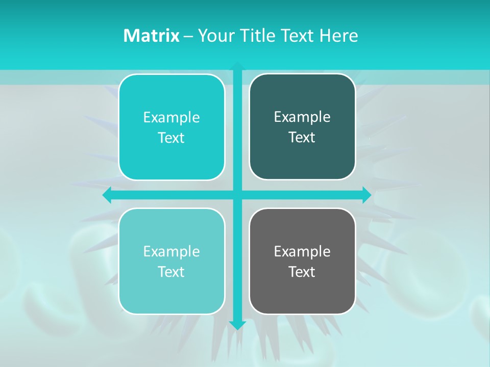An Image Of A Blue And White Object PowerPoint Template