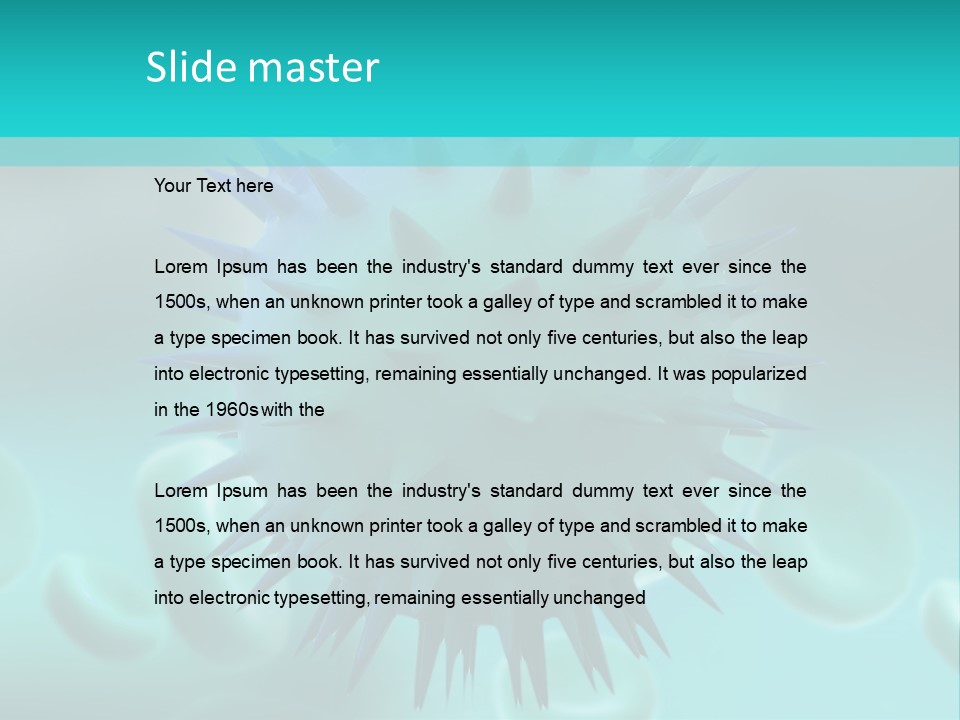 An Image Of A Blue And White Object PowerPoint Template