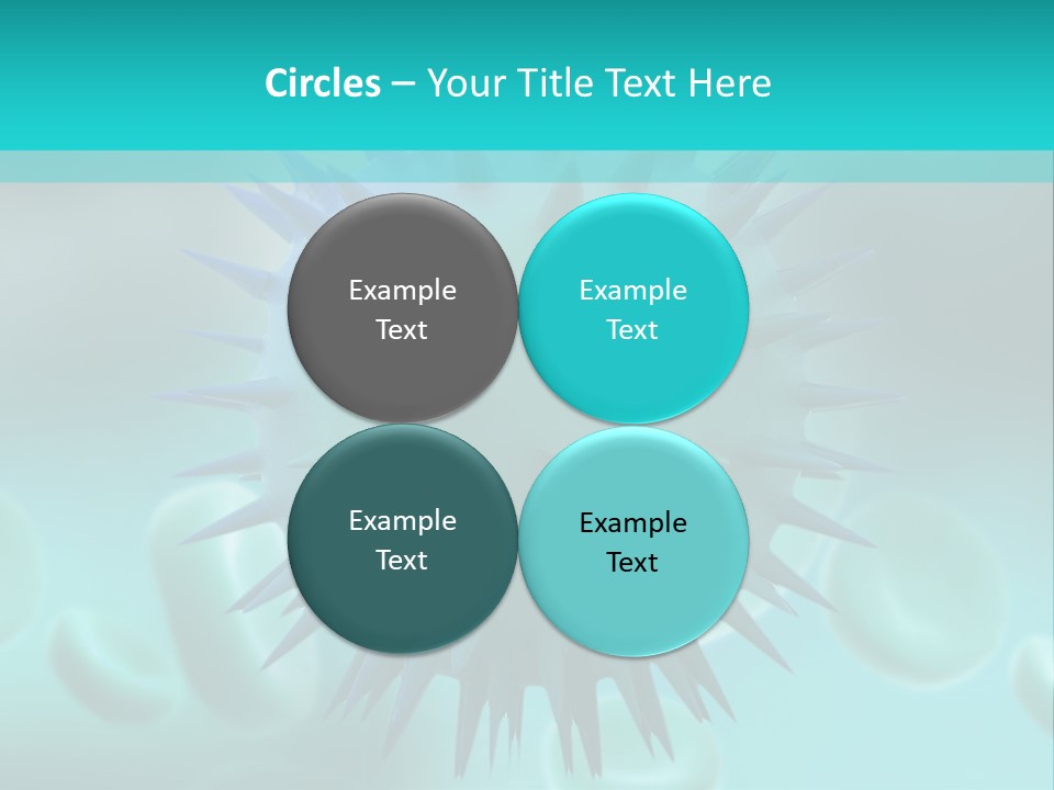 An Image Of A Blue And White Object PowerPoint Template