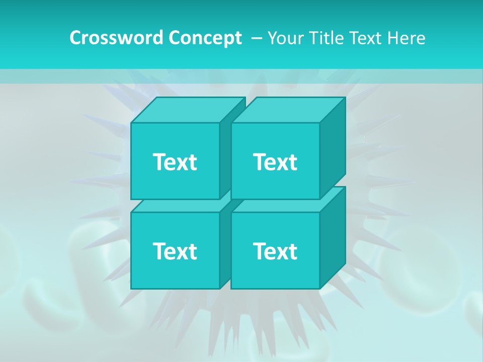 An Image Of A Blue And White Object PowerPoint Template