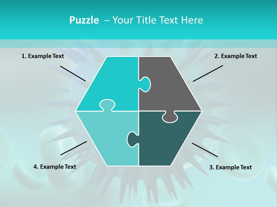 An Image Of A Blue And White Object PowerPoint Template