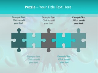 An Image Of A Blue And White Object PowerPoint Template