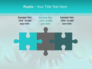 An Image Of A Blue And White Object PowerPoint Template