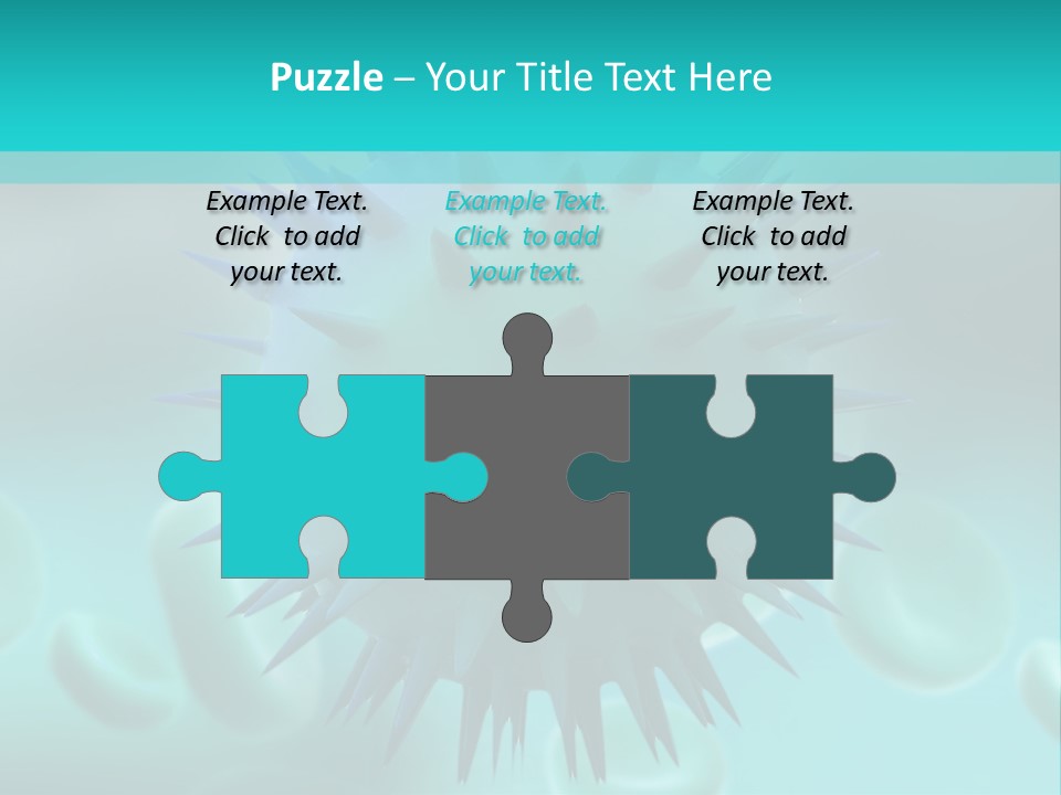 An Image Of A Blue And White Object PowerPoint Template