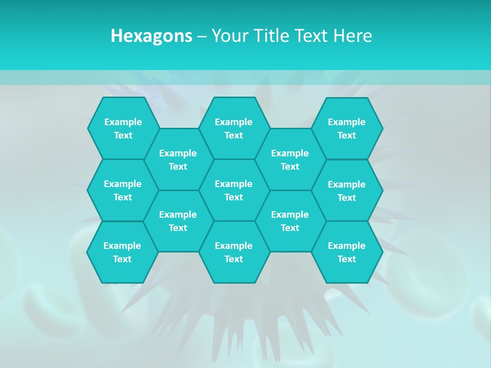 An Image Of A Blue And White Object PowerPoint Template