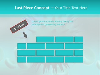 An Image Of A Blue And White Object PowerPoint Template
