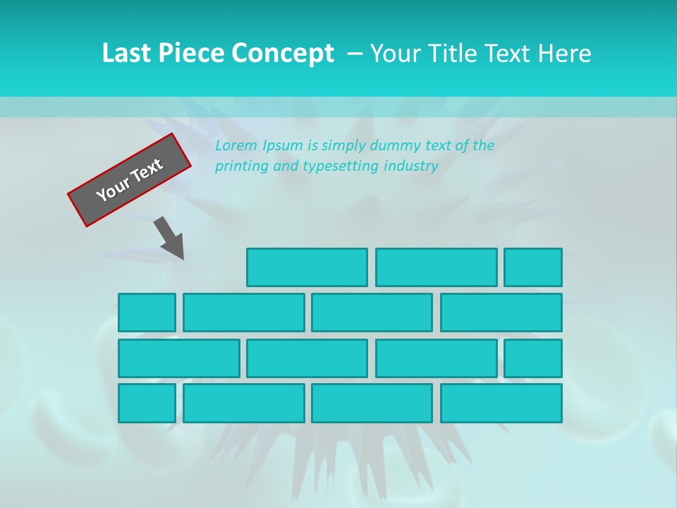 An Image Of A Blue And White Object PowerPoint Template
