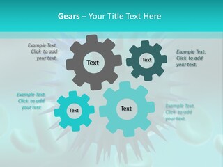 An Image Of A Blue And White Object PowerPoint Template