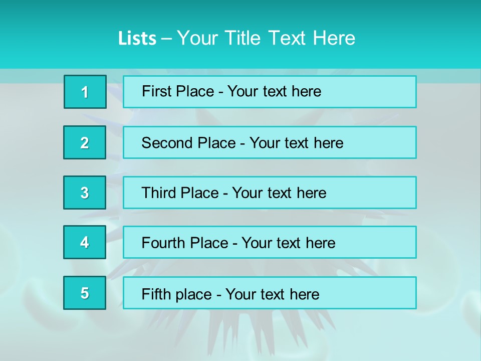 An Image Of A Blue And White Object PowerPoint Template