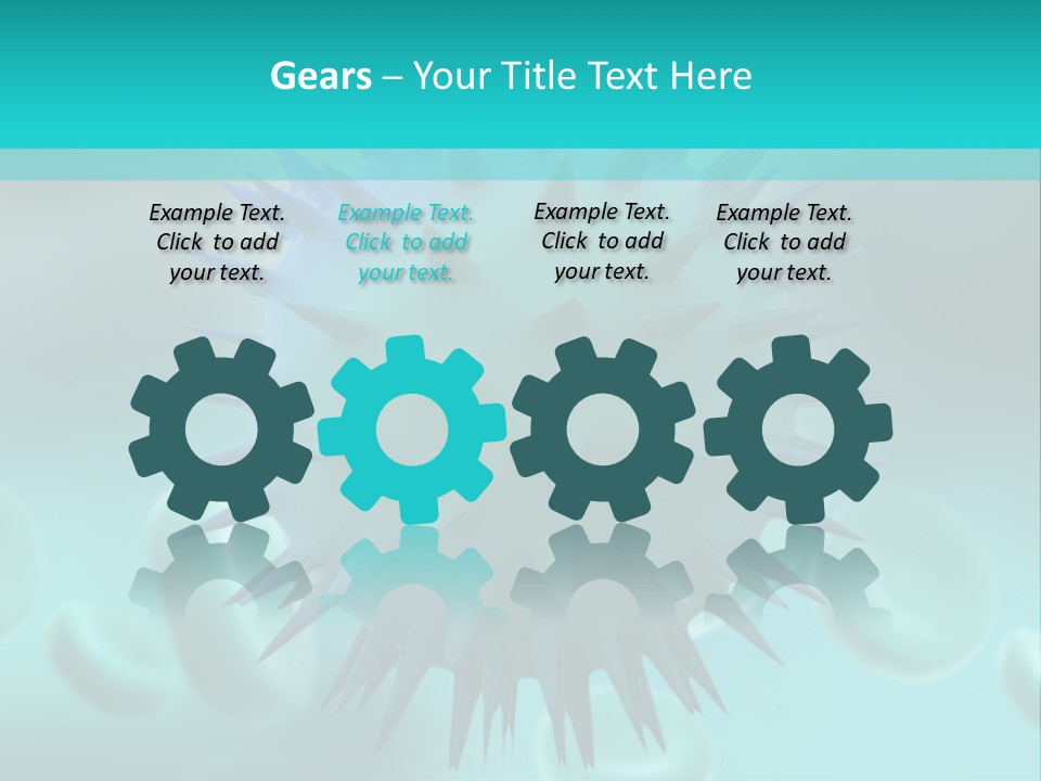 An Image Of A Blue And White Object PowerPoint Template