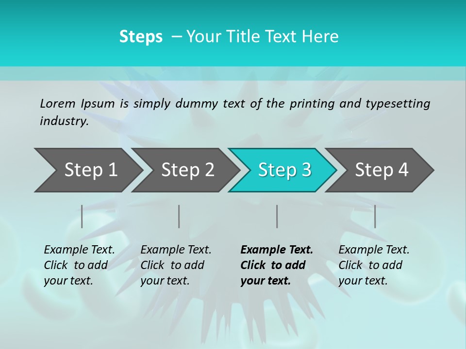 An Image Of A Blue And White Object PowerPoint Template