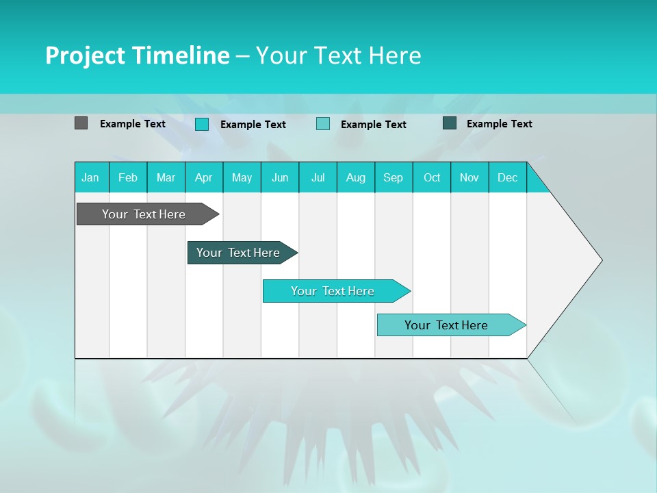 An Image Of A Blue And White Object PowerPoint Template