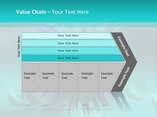 An Image Of A Blue And White Object PowerPoint Template