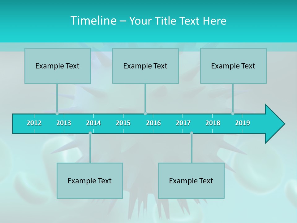 An Image Of A Blue And White Object PowerPoint Template