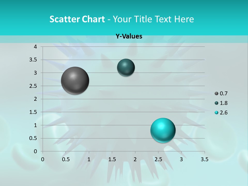An Image Of A Blue And White Object PowerPoint Template
