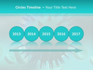 An Image Of A Blue And White Object PowerPoint Template