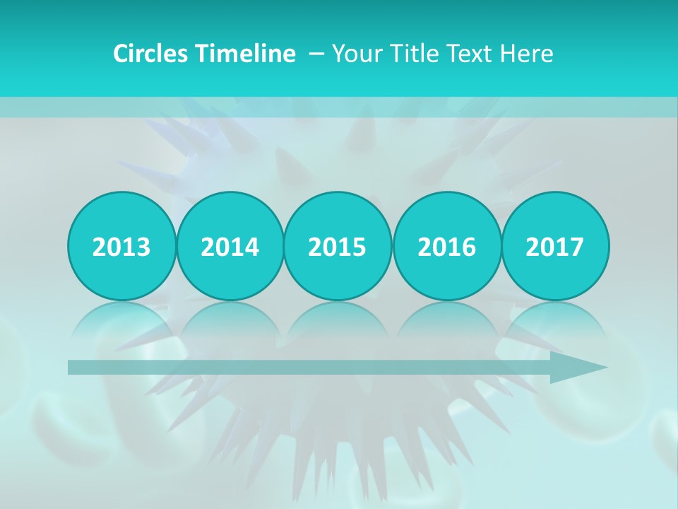 An Image Of A Blue And White Object PowerPoint Template