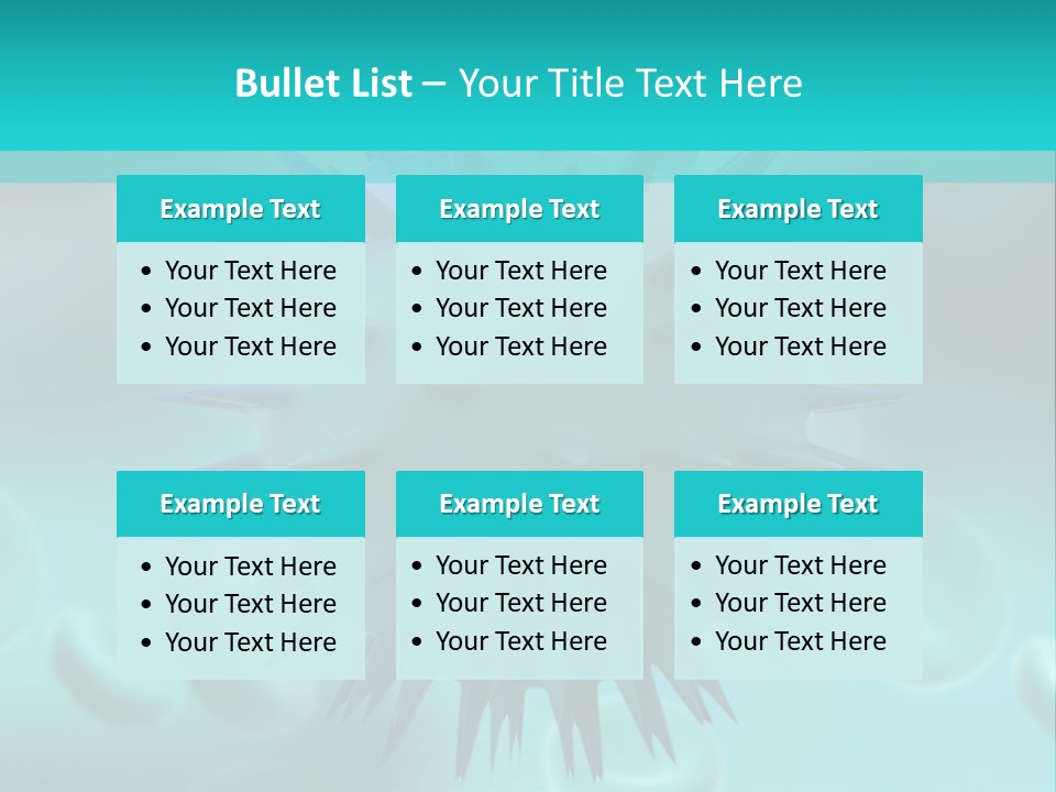 An Image Of A Blue And White Object PowerPoint Template