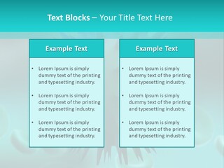 An Image Of A Blue And White Object PowerPoint Template