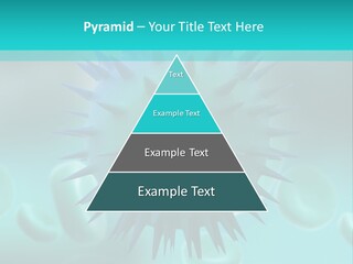 An Image Of A Blue And White Object PowerPoint Template