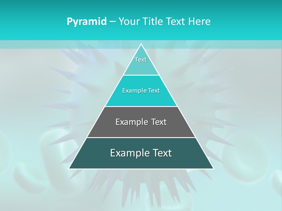 An Image Of A Blue And White Object PowerPoint Template