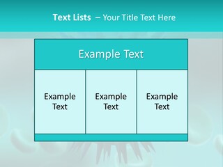 An Image Of A Blue And White Object PowerPoint Template