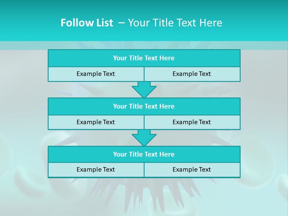 An Image Of A Blue And White Object PowerPoint Template