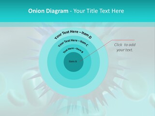 An Image Of A Blue And White Object PowerPoint Template