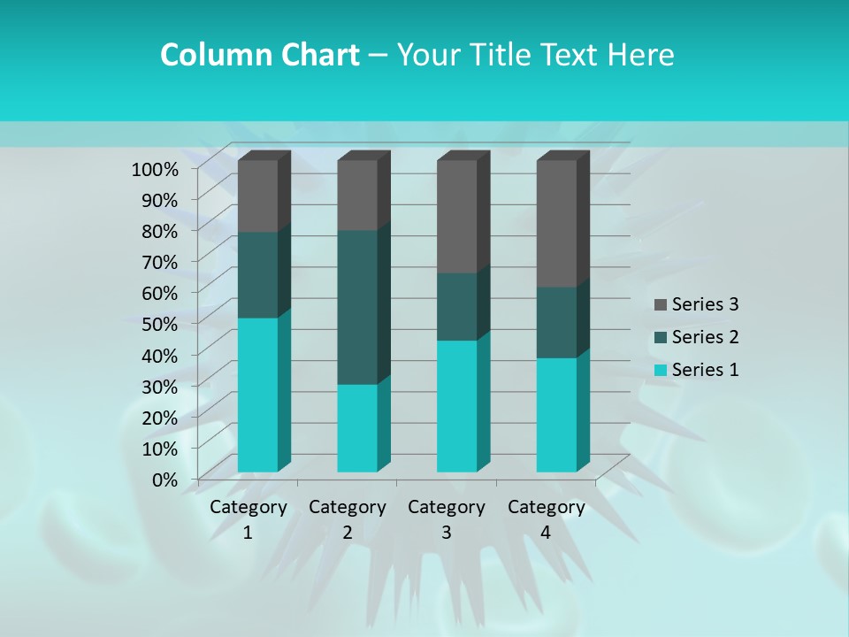An Image Of A Blue And White Object PowerPoint Template