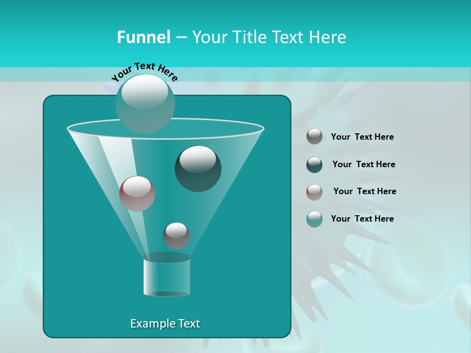 An Image Of A Blue And White Object PowerPoint Template