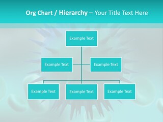 An Image Of A Blue And White Object PowerPoint Template