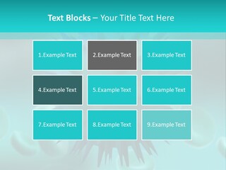 An Image Of A Blue And White Object PowerPoint Template