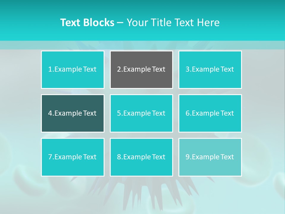 An Image Of A Blue And White Object PowerPoint Template