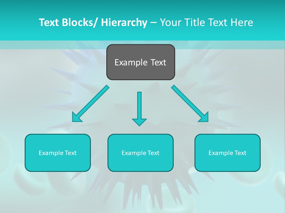 An Image Of A Blue And White Object PowerPoint Template