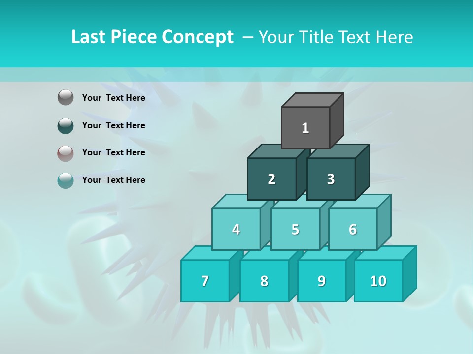 An Image Of A Blue And White Object PowerPoint Template