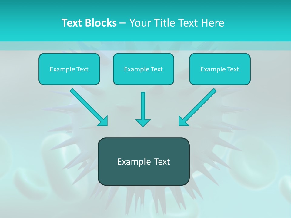 An Image Of A Blue And White Object PowerPoint Template