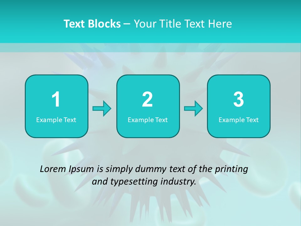 An Image Of A Blue And White Object PowerPoint Template
