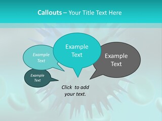 An Image Of A Blue And White Object PowerPoint Template