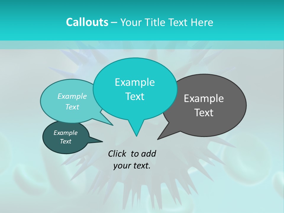 An Image Of A Blue And White Object PowerPoint Template