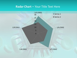 An Image Of A Blue And White Object PowerPoint Template