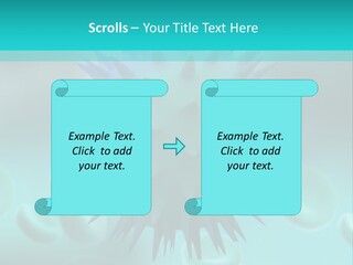 An Image Of A Blue And White Object PowerPoint Template