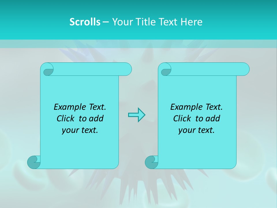An Image Of A Blue And White Object PowerPoint Template