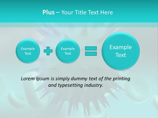 An Image Of A Blue And White Object PowerPoint Template