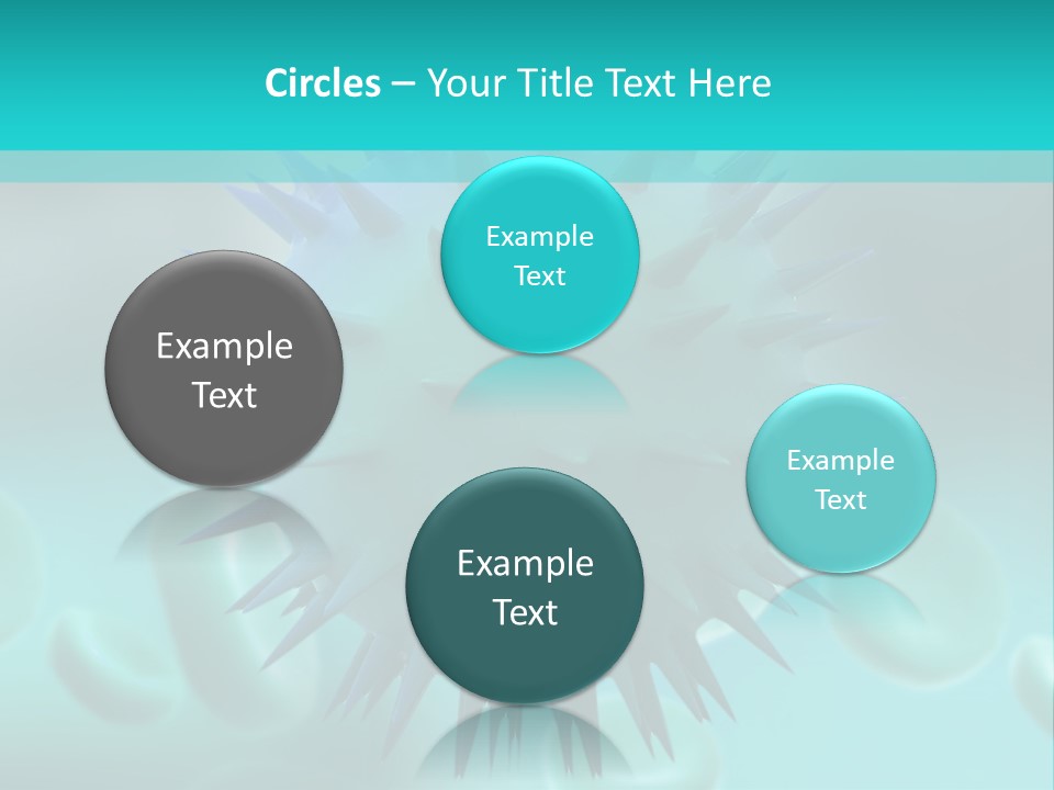 An Image Of A Blue And White Object PowerPoint Template
