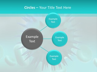 An Image Of A Blue And White Object PowerPoint Template